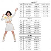 tanie Stroje dla dziewcząt-Zainspirowany koreańskim idolem Gwiazda popu Kostium Fantazyjne przebranie Wirtualny idol Kostiumy z filmów for Dla dziewczynek Dzieci Halloween Karnawał Spektakl Comic Con Anime Expo