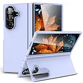 Недорогие Чехлы для Samsung-телефон Кейс для Назначение SSamsung Galaxy Z-образный сгиб 7 Z-сгиб 6 Z Fold 5 Z Fold 4 Кейс на заднюю панель Откидная подножка Защита от удара Ретро ПК