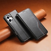 cheap iPhone Cases-Phone Case For iPhone 17 Pro Max 17 Air 16 15 14 Pro Max Plus 16e 13 Pro Max Back Cover with Wrist Strap Kickstand Card Slot Retro TPU PU Leather