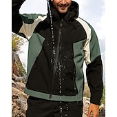 abordables Chaquetas impermeables-Hombre Cortavientos Chaqueta Chaqueta Softshell Chaqueta para senderismo Al aire libre Impermeable Resistente al Viento Trajes de senderismo Ropa de senderismo Primavera Otoño Camiseta Camping