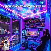 baratos Luzes de Natal-Projetor de galáxia de astronauta, projetor de estrelas com controle remoto, projetor de luz de astronauta com 8 cores, projetor de galáxia de nebulosa LED para decoração de quarto de criança,