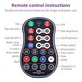 economico luci del proiettore della galassia stella-Proiettore di stelle, proiettore di galassie per astronauti, luce notturna a razzo per cameretta dei bambini, testa magnetica regolabile a 360° con controllo remoto tramite app, idea regalo