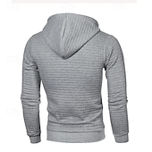 economico Felpa Tattica-Per uomo Felpa con cappuccio Felpa con cappuccio a nido d&#039;ape Felpa con cappuccio tattica Nero Bianco Grigio chiaro Grigio scuro Con Cappuccio Semplice Cerniera Testurizzato Sport &amp; Outdoor Casuale