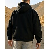 preiswerte Wasserdichte Jacken-Herren Softshelljacke Wanderjacke Hardshelljacke Außen Wasserdicht Winddicht Wanderoutfits Wanderbekleidung Frühling Herbst Jacke Jagd Klettern Laufen Einfarbig Schwarz Armeegrün Khaki