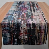 Недорогие Скатерти-1 шт. Прямоугольная скатерть в стиле граффити - декоративный столовый флаг для ресторана банкета дома и мероприятий