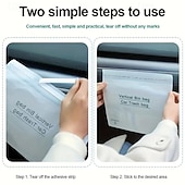 baratos Produtos de limpeza-Pacote com 100 sacos de lixo descartáveis grossos – sacos de vômito duráveis para carro, cozinha, quarto, escritório, viagens, acampamento &amp;uso de escritório