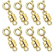 economico arti, mestieri e cucito-8 fermagli e chiusure magnetiche resistenti per collane, convertitori di fermagli per gioielli placcati in oro e argento per collane e bracciali.