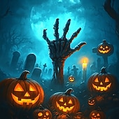 Halloween 男性用 3D 手 Tシャツ 半袖 Tシャツ 3Dプリント クルーネック シャツ 誇張された デザイナー ホラー パーティー ストリート 祝日 ブルー 夏 春 オールシーズン 衣類 S M L XL XXL XXXL お買い得  ハロウィンTシャツ-Halloween 男性用 3D 手 Tシャツ 半袖 Tシャツ 3Dプリント クルーネック シャツ 誇張された デザイナー ホラー パーティー ストリート 祝日 ブルー 夏 春 オールシーズン 衣類 S M L XL XXL XXXL