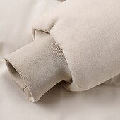 billiga Herrdunjackor och -parkas-Herr Vinterkappa Pufferjacka Vadderad jacka Ficka Polyester Semester Dagliga kläder Datum Normal Mode Ledigt Bekväm Håller värmen Vinter Enfärgad / vanlig färg Svart Vit Ljusgrön Röd Pufferjacka