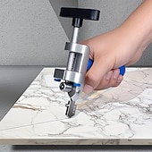 cheap Down to $30-2-in-1 Manual Glass &amp; Tile Cutter with Diamond Roller Wheel - Precision Cutting Tool for DIY &amp; Construction, Adjustable Metal Base &amp; Clamps, Lightweight Portable Design