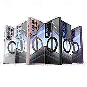 זול מארז סמסונג-טלפון מגן עבור סמסונג גלקסי S25 Ultra S24 Ultra S23 Ultra S24 FE כיסוי אחורי מגנטי רגלית עמיד בזעזועים שִׁריוֹן TPU