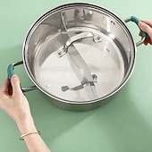 olcso Konyhai eszközök és kütyük-3 pár szilikonból készült, forrázásgátló edényfogantyú-védő, hő- és kopásálló konyhai fogantyúvédő lábashoz, párolóhoz, főzőedényhez és forró edényhez