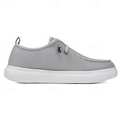 economico Scarpe Casual con Lacci-Per uomo Scarpe Casual Camminata Casual Tessuto Confortevole Antiscivolo Traspirante Allacciatura Nero Bianco Grigio Primavera Autunno Inverno