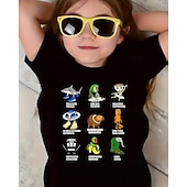 baratos Animais 3D da Menina-Camiseta engraçada com estampa de Brainrot italiana para meninas - camiseta leve e elástica com tecido elástico leve para crianças de 4 a 12 anos, casual para o dia a dia &amp;roupa de festa de
