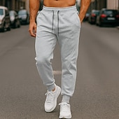 tanie Dresy-Męskie Spodnie dresowe Uprawiający jogging Spodnie sportowe Spodnie Spodnie codzienne Ściągana na sznurek Kieszeń Elastyczny pas Solidne kolory Odprowadza wilgoć Oddychający Pełna długość Na zewnątrz