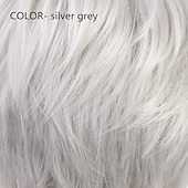 cheap Older Wigs-Short Silver Grey Hair Wigs for Women Blend Pixie Cut Wig With BangNatural Daily Use Hair