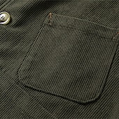 preiswerte Herrenweste-Herren Cordweste Weste Gilet Urlaub Party Geschäft Mode Lässig Frühling Herbst Tasche Knöpfe Polyester Bequem Einfach Einreihig Ein-Knopf V Ausschnitt Normale Passform Schwarz Grün Kaffee Weste