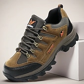 cheap Hiking Boots-Men's Durable Hiking Shoes with Anti-Slip Sole, Shock-Absorbing Outdoor Trekking Sneakers for Climbing, Camping and Travel