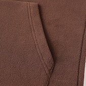 economico Felpa con cappuccio in pile-Per uomo Maglia Felpa in pile Felpa con cappuccio abbottonata Nero Verde scuro Cachi Caffè Grigio Colletto Mao Semplice Patchwork Sport &amp; Outdoor Casuale Quotidiano Streetwear Cool Abbigliamento