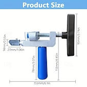 cheap Down to $30-2-in-1 Manual Glass &amp; Tile Cutter with Diamond Roller Wheel - Precision Cutting Tool for DIY &amp; Construction, Adjustable Metal Base &amp; Clamps, Lightweight Portable Design