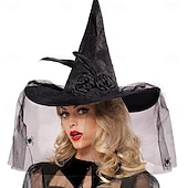 levne Masky-Čerodějnice předvečer Všech svatých Klobouky Dospělé Dámské předvečer Všech svatých Karneval Výkon Párty Jednoduché Halloweenské kostýmy Oblékněte se