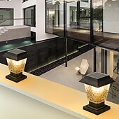economico Luci da giardino-luci a led per esterni, luci per colonne da esterno in stile nordico, luci per pali di recinzione, impermeabili IP54 per terrazze, adatte per pilastri in pietra di porte, lampioni da giardino