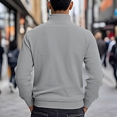preiswerte Lässige Jacken-Herren Leichte Jacke Cordjacke Freizeitjacke Urlaub Täglich Atmungsaktiv Tasche Frühling Herbst Einfach Mode Klassisch Revers Regulär Schwarz Braun Hellgrau Armeegrün Aprikose Jacken