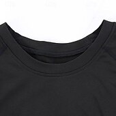 billiga Löpar-T-shirts och linnen-Herr Kompressionströja Fleece-underställ Träningstoppar Långärmad Överdelar Fritids- Snabb tork Varm Gym Basket Träning Sportkläder Sportkläder Solid färg Svart Vit Blå