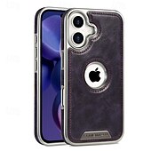 abordables Carcasas iPhone-teléfono Funda Para iPhone 16 15 14 Pro Max Plus 16e 13 Pro Max Funda Trasera Antigolpes Retro TPU Cuero de PU