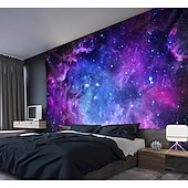 billige Veggoppheng-tapet Veggtepper Galakse Rom 3D Mystiker Soverom Stue Sovesal Dekorasjoner Vegg Dør Bakgrunn