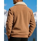 Men's Bomber Jacket Fleece Jacket Winter Outdoor Thermal Warm Fleece Jackets Full Zip Hunting Fishing Climbing Black Army Green Khaki Grey cheap Fleece & 3 in 1 Jackets-Men's Bomber Jacket Fleece Jacket Winter Outdoor Thermal Warm Fleece Jackets Full Zip Hunting Fishing Climbing Black Army Green Khaki Grey