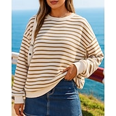 levne Mikina a svetr-Dámské Mikina s kapucí Ležérní topy Dlouhý rukáv Vrchní část oděvu Oblečení na atletiku Podzim S proužky Módní Venkovní Cestování sportovní oblečení Sportovní oděvy Černá Bílá Světlá růžová