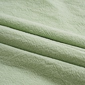 economico Vacanza-Per uomo Camicia di lino Camicia Estiva Abbigliamento da spiaggia Camicia con Bottoni Semplice Vacanza Crociera Nero Bianco Verde chiaro Rosa Manica Corta Collo ripiegato Estate Abbigliamento