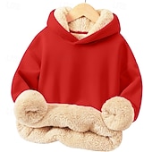 billiga Huvtröjor och tröjor för pojkar-Barn Unisex Pojkar hoodie med dragkedja Ensfärgat Långärmad Vinter Mode Förtjusande Polyester Utomhus