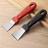 お買い得  キッチン用品＆小物-多機能ステンレススチール製クリーニングスクレーパー2個 - キッチンコンロの隙間クリーナー、鍋底スクレーパー、クリーニングナイフ