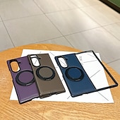 economico Cover Samsung-telefono Custodia Per Samsung Galaxy Piegatura a Z 7 Z Fold 6 Z Fold 5 Z Fold 4 Copertura Posteriore Cavalletto Resistente agli urti Retrò TPU Pelle PU