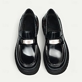 Недорогие Кожаные лоферы премиум-класса-Мужские коричневые кожаные пенни-лоферы с металлической пряжкой – классические туфли для деловых встреч, официальных мероприятий и офиса.