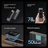 billiga Testare och detektorer-Protap mini laseravståndsmätare lätt och bärbar LCD-skärm avståndsmätare ultralång batteritid lasertyp MS-1