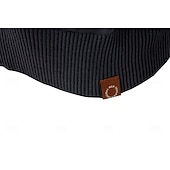 billige Herre Elite Genser og Cardigans-Herre Pullover genser Strikke Vanlige topper Jacquard Knapper Helfarge Polokrage Elegant Årgang Skole Hjem Klær Vår Høst Mørk Marineblå Kakifarget S M L