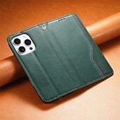 cheap iPhone Cases-Phone Case For iPhone 17 Pro Max 17 Air 16 15 14 Pro Max Plus 16e 13 Pro Max Back Cover with Wrist Strap Kickstand Card Slot Retro TPU PU Leather