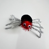 levne Halloweenské kostýmy pro děti-Děti Dívčí Doplňky do vlasů Sladký Venkovní Dovolená SPIDER Černá Bílá