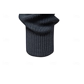 billige Herre Elite Genser og Cardigans-Herre Pullover genser Vaffelstruktur Strikke Crewneck عادي Crew-hals Årgang Kul Skole Feriereise Klær Raglan Ermer Vår Høst Mørk Marineblå Kakifarget S M L