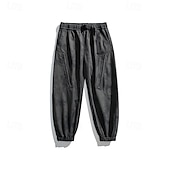 baratos Partes inferiores-Homens Calças de Trilha Calças impermeáveis Calças com cordão Calças Softshell Ao ar livre Normal Prova-de-Água A Prova de Vento Calças Bolsos Cintura elástica Preto Branco Acampar e Caminhar Corrida
