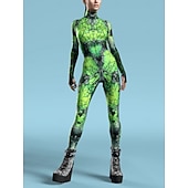 billige Printing-Mønstrede Zentai-drakter Cosplay kostyme Kroppsdrakt Printer Karnevalskostyme heldekkende drakter Herre Dame Gutt Sexy kostyme Halloween Kostyme til Ytelse Fest Maskerade Barne Voksne