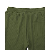 levne Přímá noha-Pánské Tepláky Kordurové kalhoty Kalhoty Tepláky s rovnými nohama Šňůrky Kapsy Elastický pas Bez vzoru Pohodlné Outdoorové sporty Denní Módní Na běžné nošení Vojenská zelená Černá Lehce elastické