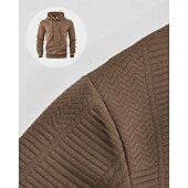 baratos hoodies básicos dos homens-Homens Moletom Moletom com capuz Preto Branco Amarelo Azul Marinha Café Com Capuz Tecido Jacquard Com Cordão Bolsos Estriado Desportos e Ar livre Diário Feriado Poliéster Roupa de rua Básico Casual