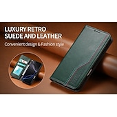 cheap iPhone Cases-Phone Case For iPhone 17 Pro Max 17 Air 16 15 14 Pro Max Plus 16e 13 Pro Max Back Cover with Wrist Strap Kickstand Card Slot Retro TPU PU Leather
