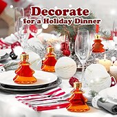 levne Ozdoby-10 ks vánočních alkoholových kuliček sada plnitelných průhledných plastových vánočních ozdob na závěsné skleničky na panáky pro vánoční, domácí, sváteční, svatební, večírek a dekoraci