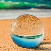 tanie Rzeźby-Okrągła Sztuczna Kryształowa Kula – Ornament Dekoracyjny do Domu Dekoracyjny Rękodzieł Odpowiedni do Dekoracji Domowej i Prezentów dla Dzieci