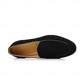 abordables Zapatillas sin cordones y mocasines de hombre-Mocasines sin cordones de ante color tostado para hombre: zapatos casuales livianos para uso diario en la oficina, para ir al trabajo y para el fin de semana.